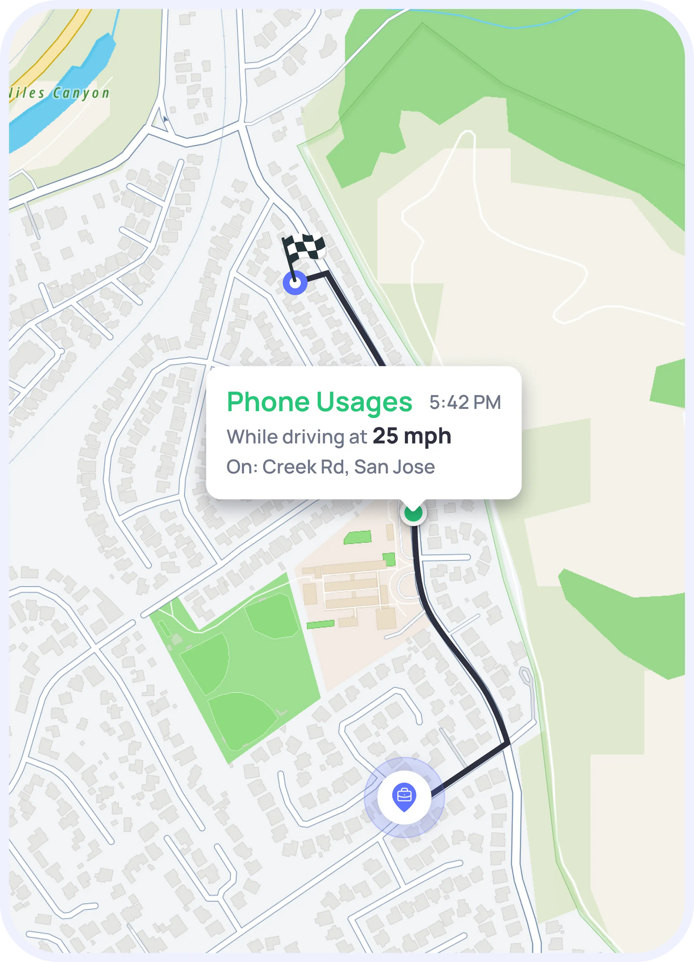 OtoZen trip updates while a partner is driving