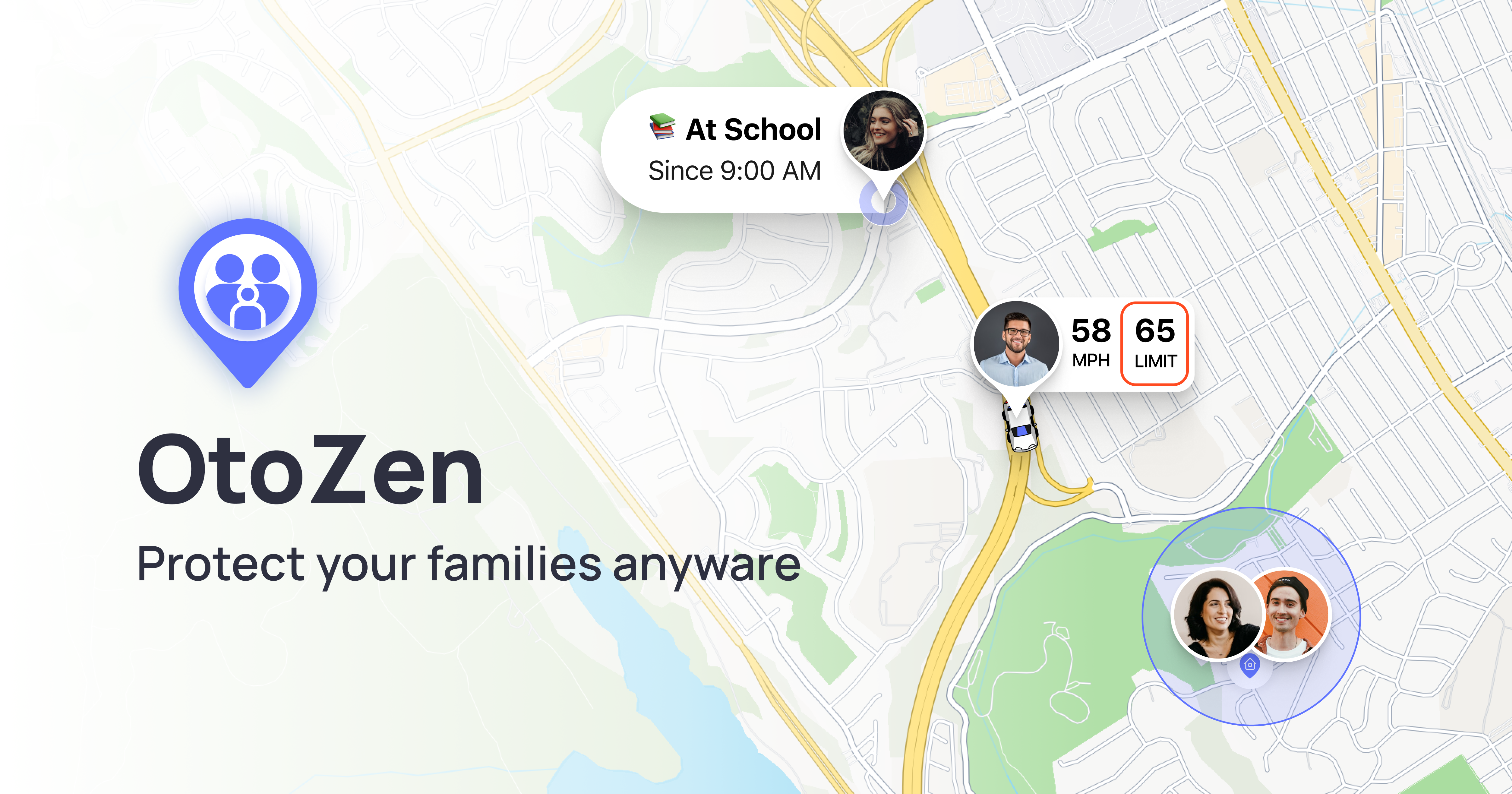 OtoZen | Location Sharing & New Driver Safety App | Family Tracking App