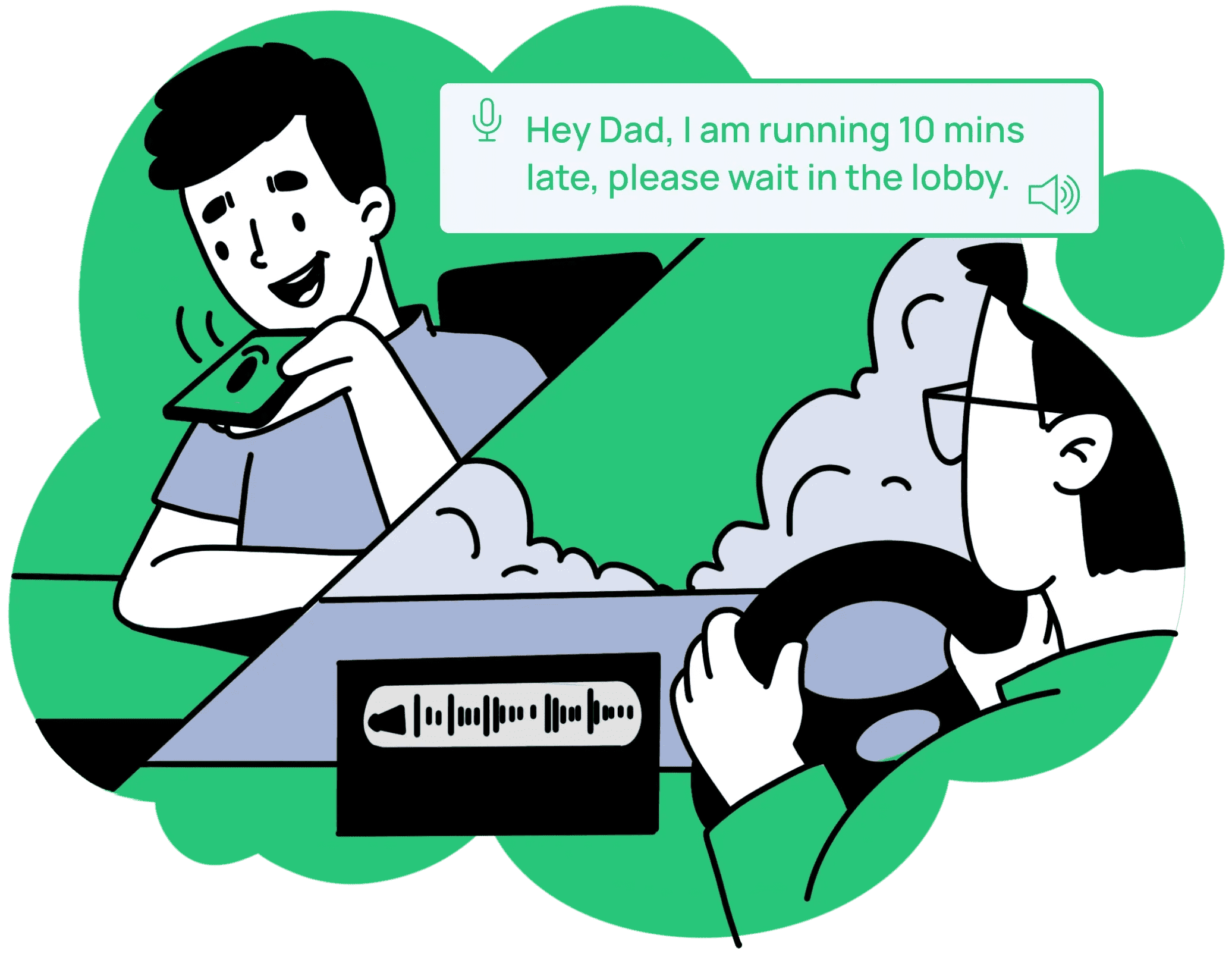 Voice and Text Messages Played Safely While Driving