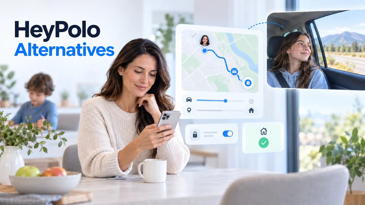 Family comparing HeyPolo alternatives for location sharing and driving safety