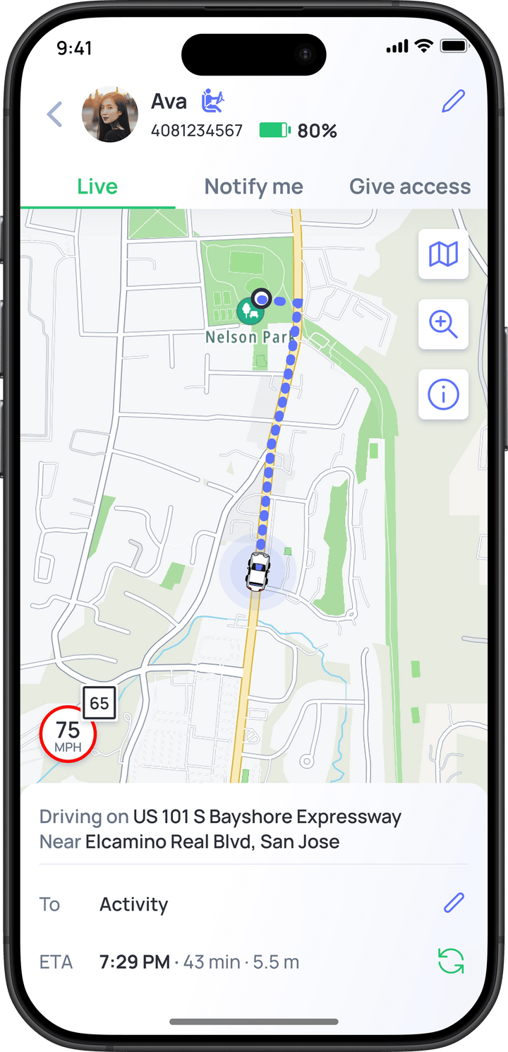 Real-time Live Location Update