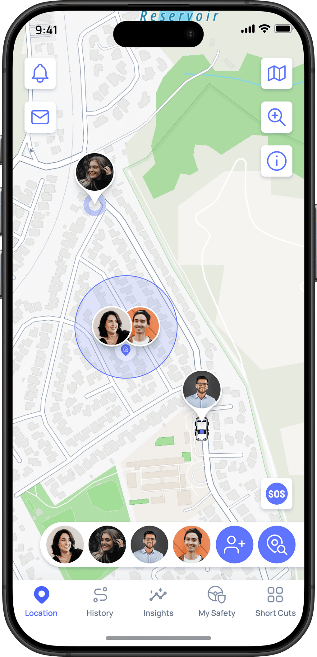 Unlimited and Secure Location Tracking app