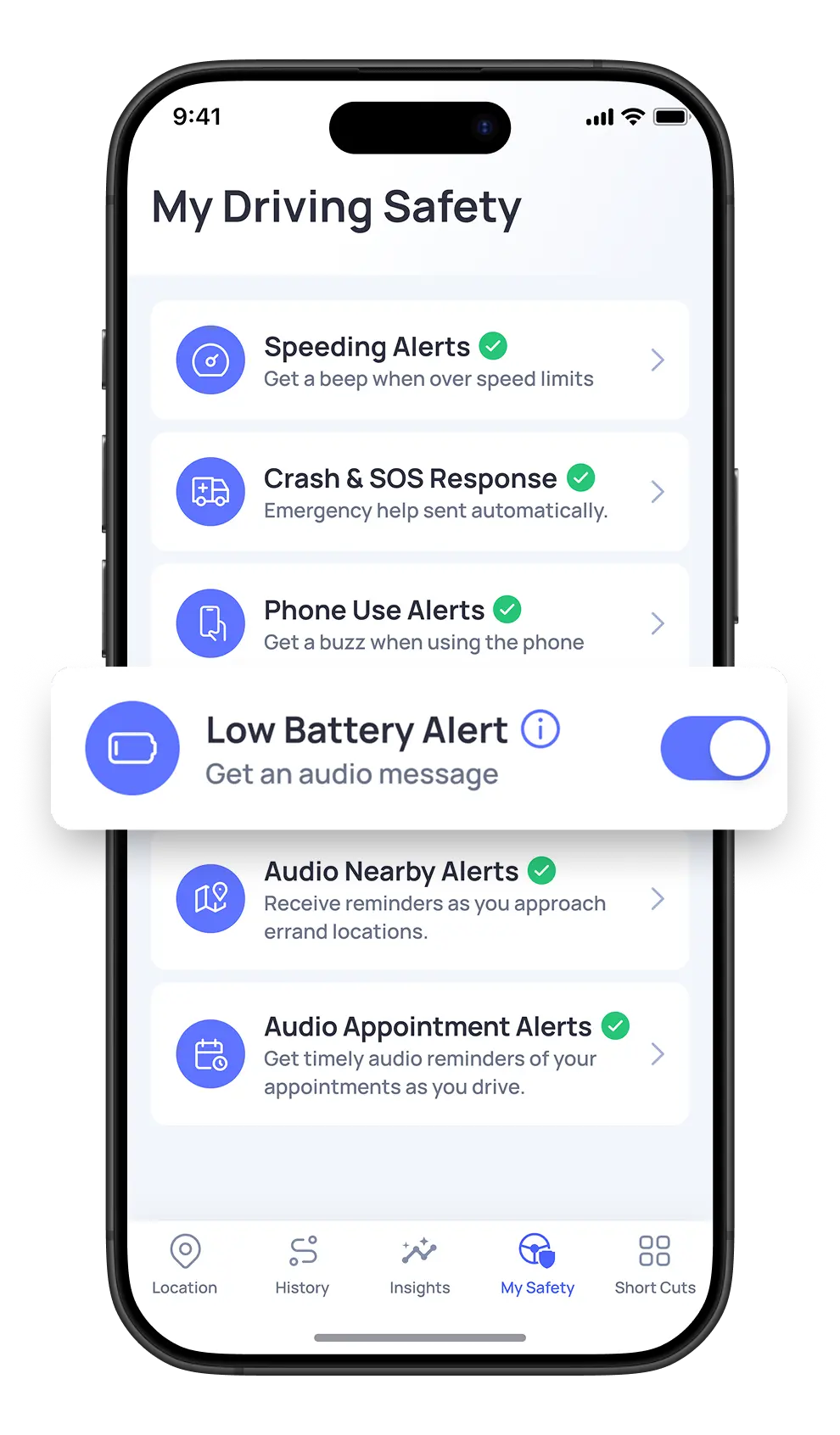 Low Battery Alert in OtoZen